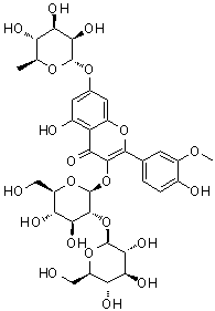 structure of CAS# 41328-75-0, Isorhamnetin-3-O-sophoroside-7-O-rhamnoside
