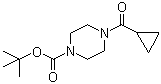 structure of CAS# 414910-15-9, 4-Cyclopropanoylpiperazine-1-carboxylic acid tert-butyl ester