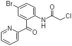 structure of CAS# 41526-21-0, N-[4-溴-2-(2-吡啶甲酰基)苯基]-2-氯乙酰胺