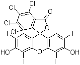 structure of CAS# 4159-77-7, 孟加拉红内酯