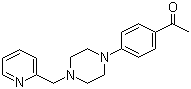 CAS # 415925-40-5, 1-(4-(4-((Pyridin-2-yl)methyl)piperazin-1-yl)phenyl)ethanone
