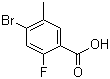 structure of CAS# 415965-24-1, 4-Bromo-2-fluoro-5-methylbenzoic acid