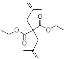 structure of CAS# 4162-61-2, Diethyl 2,2-bis(2-methylallyl)malonate