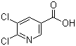 structure of CAS# 41667-95-2, 5,6-Dichloronicotinic acid