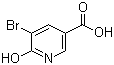 structure of CAS# 41668-13-7, 5-Bromo-6-hydroxynicotinic acid