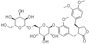 structure of CAS# 41682-24-0, 牛蒡苷元 4'-beta-龙胆双糖苷