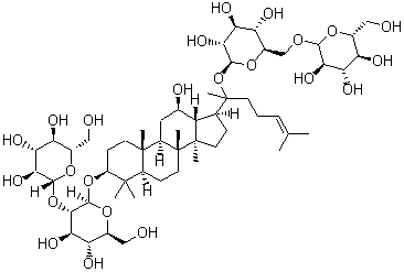 CAS # 41753-43-9, Ginsenoside Rb1, (3beta,12beta)-20-[(6-O-beta-D-Glucopyranosyl-beta-D-glucopyranosyl)oxy]-12-hydroxydammar-24-en-3-yl2-O-beta-D-glucopyranosyl-beta-D-glucopyranoside