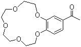 structure of CAS# 41757-95-3, 4'-乙酰基苯并-15-冠醚-5