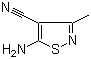 structure of CAS# 41808-35-9, 5-Amino-3-methylisothiazole-4-carbonitrile