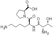 structure of CAS# 41961-56-2, L-苏氨酰-L-赖氨酰-L-脯氨酸