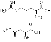 structure of CAS# 41989-03-1, 精氨酸苹果酸盐
