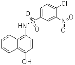 structure of CAS# 420092-79-1, 4-氯-N-(4-羟基-1-萘基)-3-硝基苯磺酰胺