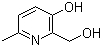 structure of CAS# 42097-42-7, 3-Hydroxy-6-methyl-2-pyridinemethanol
