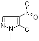 structure of CAS# 42098-25-9, 5-氯-1-甲基-4-硝基吡唑
