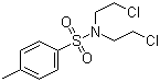 structure of CAS# 42137-88-2, N,N-Bis(2-chloroethyl)-p-toluenesulphonamide