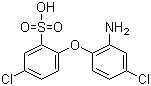 CAS 登录号：42293-27-6, 2-(2-氨基-4-氯苯氧基)-5-氯苯磺酸, 2-氨基-4,4'-二氯二苯醚-2'-磺酸