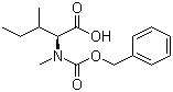 structure of CAS# 42417-66-3, N-苄氧羰基-N-甲基-L-异亮氨酸