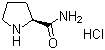 structure of CAS# 42429-27-6, L-Prolinamide hydrochloride