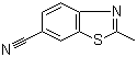 structure of CAS# 42474-60-2, 2-Methyl-6-benzothiazolecarbonitrile