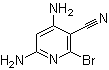 structure of CAS# 42530-03-0, 2-Bromo-3-cyano-4,6-diaminopyridine