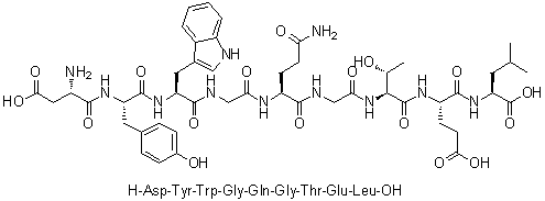 CAS 登录号：425633-60-9, L-alpha-天冬氨酰-L-酪氨酰-L-色氨酰甘氨酰-L-谷氨酰胺酰甘氨酰-L-苏氨酰-L-alpha-谷氨酰-L-亮氨酸