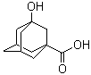 structure of CAS# 42711-75-1, 3-羟基-1-金刚烷甲酸
