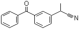 structure of CAS# 42872-30-0, 2-(3-苯甲酰基苯基)-丙腈