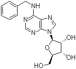 structure of CAS# 4294-16-0, 6-苄基氨基嘌呤核糖甙