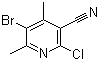 structure of CAS# 42951-71-3, 5-溴-2-氯-4,6-二甲基烟腈