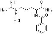 structure of CAS# 4299-03-0, Benzoyl-L-arginine amide monohydrochloride