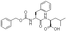 structure of CAS# 4313-73-9, N-Carbobenzoxy-L-phenylalanyl-L-leucine