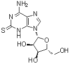 structure of CAS# 43157-50-2, 2-硫代腺苷