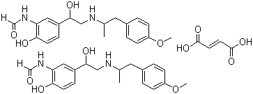 structure of CAS# 43229-80-7, 富马酸福莫特罗