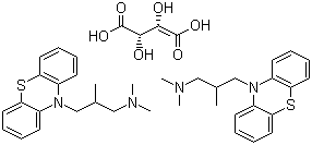 structure of CAS# 4330-99-8, 酒石酸异丁嗪