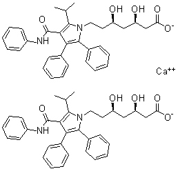 CAS # 433289-83-9, Atorvastatin Impurity A, (betaR,deltaR)-beta,delta-Dihydroxy-2-(1-methylethyl)-4,5-diphenyl-3-[(phenylamino)carbonyl]-1H-pyrrole-1-heptanoic acid calcium salt (2:1)