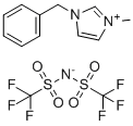 structure of CAS# 433337-24-7, 1-苄基-3-甲基-1H-咪唑-3-鎓双((三氟甲基)磺酰基)酰胺