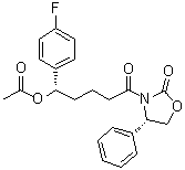 CAS 登录号：433953-58-3, (4S)-3-[(5S)-5-(乙酰氧基)-5-(4-氟苯基)-1-氧代戊基]-4-苯基-2-恶唑烷酮