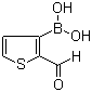 CAS # 4347-31-3, 2-Formylthiophene-3-boronic acid, (2-Formyl-3-thienyl)boronic acid, 3-Boronothiophene-2-carboxaldehyde