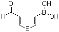 structure of CAS# 4347-32-4, 3-Formyl-4-thiopheneboronic acid