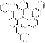 structure of CAS# 435293-93-9, Tris[1-phenylisoquinoline-C2,N]iridium(III)