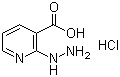 structure of CAS# 435342-14-6, 2-Hydrazinyl-3-pyridinecarboxylic acid hydrochloride