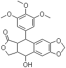 structure of CAS# 4354-76-1, 鬼臼毒素