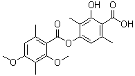 structure of CAS# 436-32-8, Difractaic acid