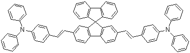 CAS # 436798-89-9, 4,4'-(9,9'-Spirobi[9H-fluorene]-2,7-diyldi-2,1-ethenediyl)bis[N,N-diphenylbenzenamine]