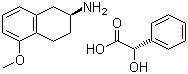 CAS # 439133-67-2, (S)-2-Amino-5-methoxytetralin (S)-mandelate, (2S)-2-hydroxy-2-phenylacetic acid,(2S)-5-methoxy-1,2,3,4-tetrahydronaphthalen-2-amine