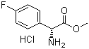 structure of CAS# 439213-22-6, D-2-(4-氟苯基)甘氨酸甲酯盐酸盐