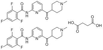 structure of CAS# 439239-92-6, Lasmiditan succinate