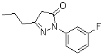 structure of CAS# 439289-90-4, 2-(3-Fluorophenyl)-2,4-dihydro-5-propyl-3H-pyrazol-3-one