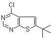 structure of CAS# 439692-55-4, 6-(tert-Butyl)-4-chlorothieno[2,3-d]pyrimidine