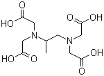 structure of CAS# 4408-81-5, 1,2-Diaminopropane-N,N,N',N'-tetraacetic acid